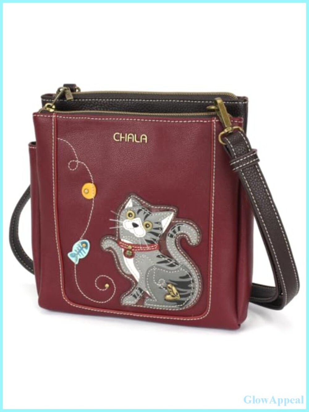 Faux Leather RFID Protected Messenger Crossbody Bag Adjustable Strap